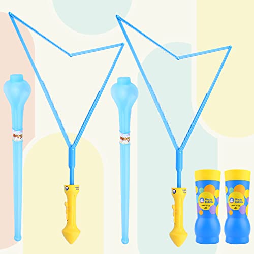 Uncle Bubble 2 Sets Giant Bubble Wands Includes 2 Big Bubble Sword and 8oz Uncle Bubble Ultra Bubble Solution - Image 1