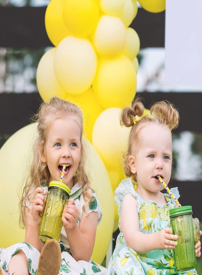 Whaline 200Pcs Bumble Bee Paper Straws - Summer Honey Bee Yellow White Disposable Drinking Straws for Juices, Shakes, Cocktails - Baby Shower, Wedding Decor, Event Supplies - Image 5