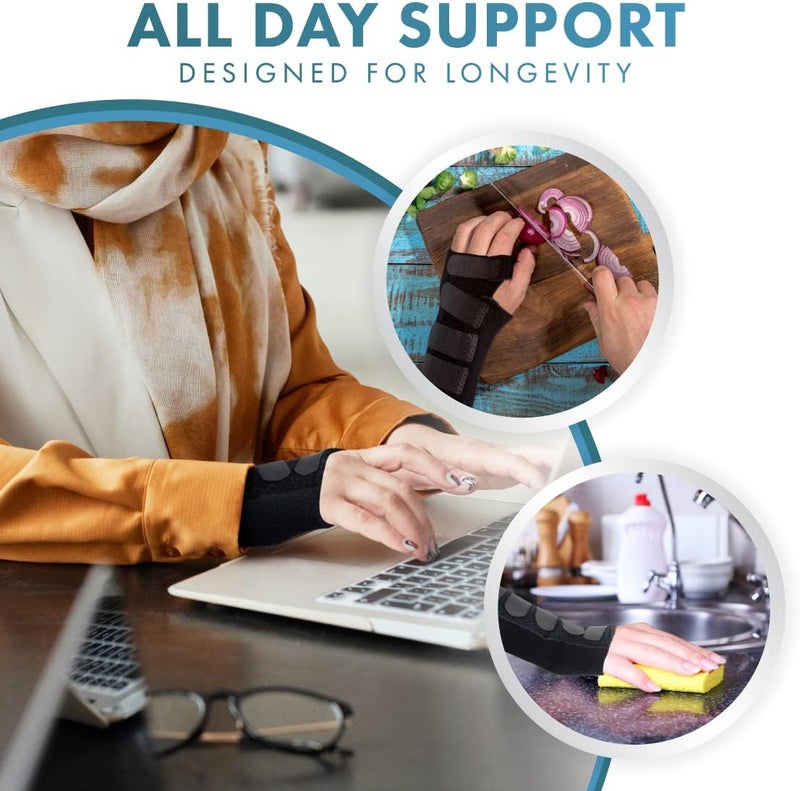Actesso Advanced Wrist Support Brace Carpal Tunnel Splint Relieves Wrist Pain Sprains Tendonitis and RSI Medium Left - Image 4