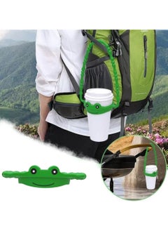 Generic 1pc Water Bottle Holder with Hand Strap, Silicone Water Bottle Sling for Stanley, Water Bottle Holder with Cartoon Animal Accessories, Fits Most 8-40 Ounces Water Bottles (Frog)  - Image 2