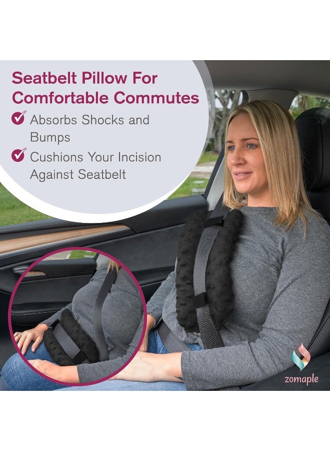 Zomaple Mastectomy Recovery Pillow Strap Seat Belt Cover Shower Lanyard PostOp Essentials Breast AugmentationReduction Mastectomy Recovery Supplies Washable Cover for Comfort Support - Image 2
