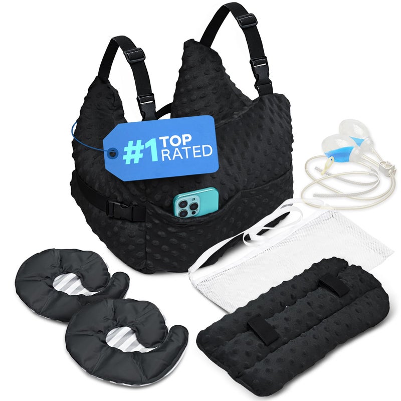 Zomaple Mastectomy Recovery Pillow Strap Seat Belt Cover Shower Lanyard PostOp Essentials Breast AugmentationReduction Mastectomy Recovery Supplies Washable Cover for Comfort Support - Image 1