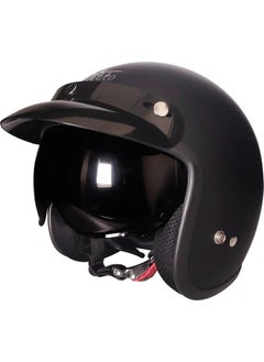 Ebakbak Motorcycle Half Chopper Model Helmet Ce Approved Terekli Model Matte Black Helmet 