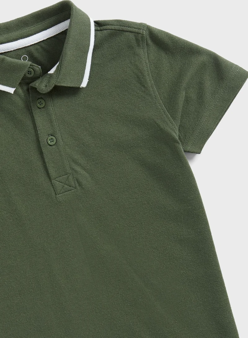 mothercare Kids 2 Pack Essential Polo