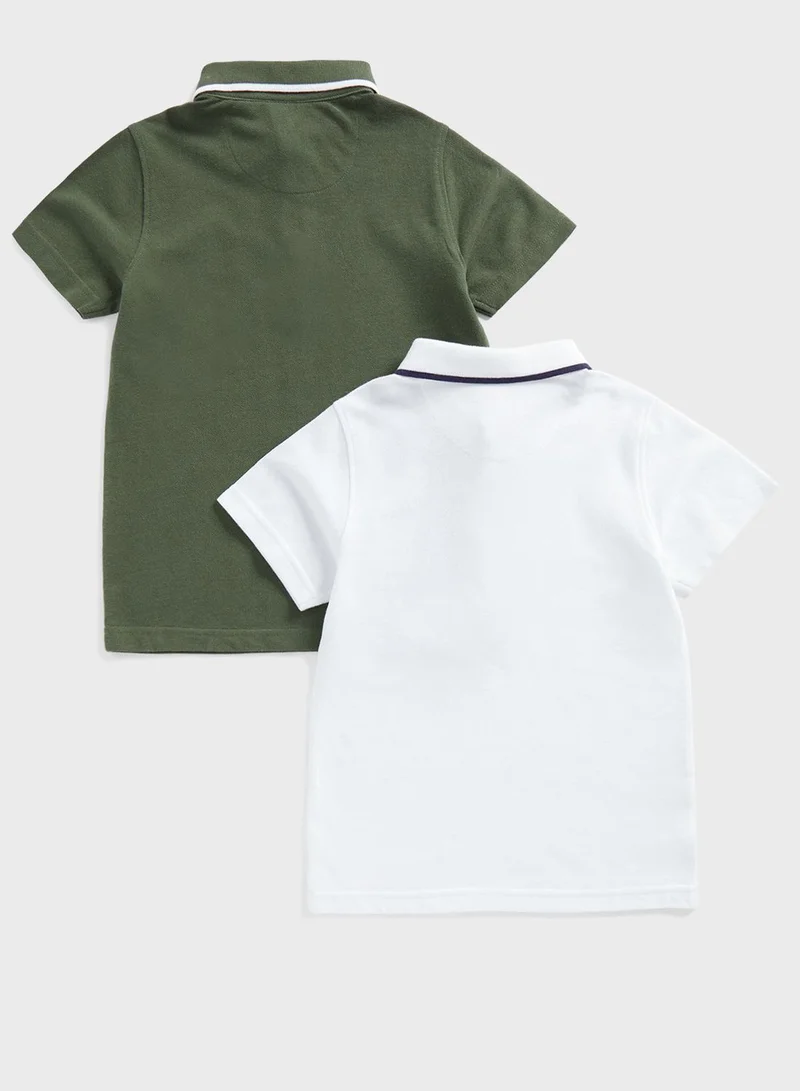mothercare Kids 2 Pack Essential Polo