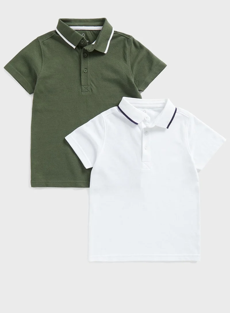 mothercare Kids 2 Pack Essential Polo