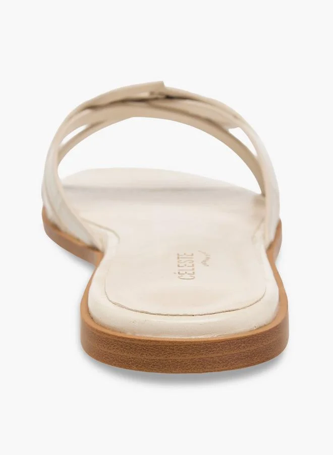 Celeste IVORY Women Slip-On Sandals for Women | Best Price UAE