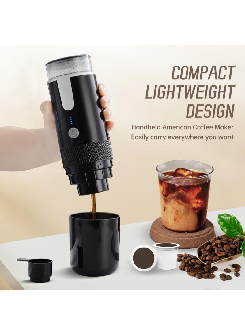 Bluejw Portable Espresso Maker Electric Travel Coffee Machine Non-Heating Version Compatible With K Cup Capsules And Ground Coffee Compact Espresso Maker For Office Travel Camping And Outdoor Use - Image 5