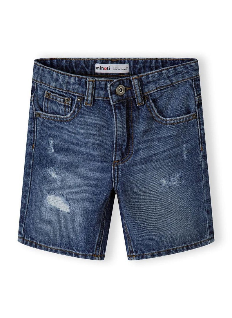 MINOTI Teen Distressed Denim Shorts - Image 1
