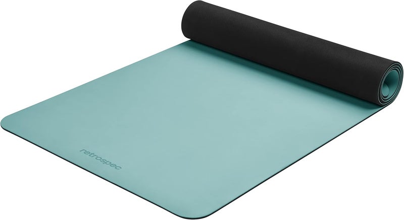 Retrospec Laguna 5mm Yoga Mat - Fitness Mat for Women, Men & Children, Slip-Resistant and Moisture Absorbing Exercise Mat for Home, Pilates, Yoga and Floor Workouts - Image 1