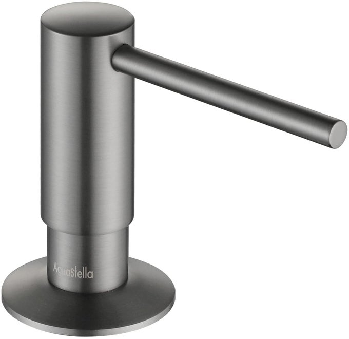 ASF026GS BULIT IN DISPENSER GREY STAINLESS FOR KITCHEN SINK WITH SOAP BOTTLE COUNTERTOP PUMP