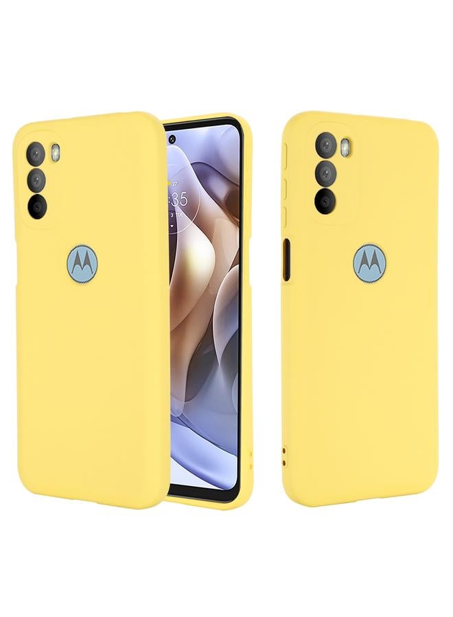 S-TOP Case For Motorola Moto G31 / G41 4G Pure Color Liquid Silicone Shockproof Full Coverage Phone Case - Image 2