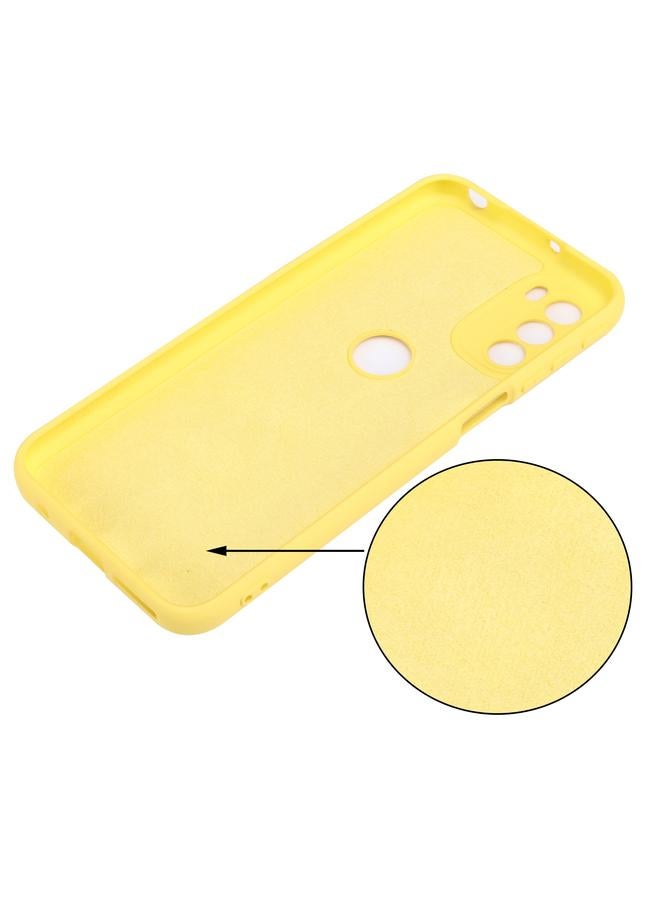 S-TOP Case For Motorola Moto G31 / G41 4G Pure Color Liquid Silicone Shockproof Full Coverage Phone Case - Image 4