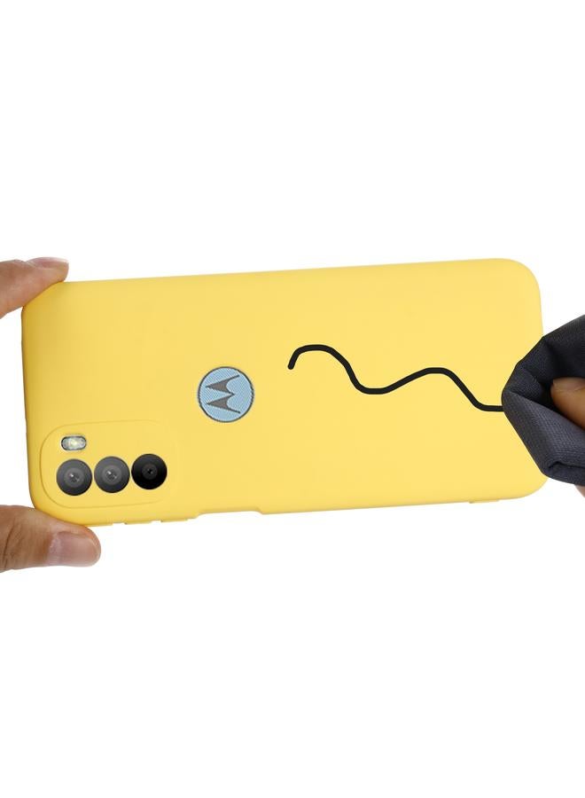 S-TOP Case For Motorola Moto G31 / G41 4G Pure Color Liquid Silicone Shockproof Full Coverage Phone Case - Image 5