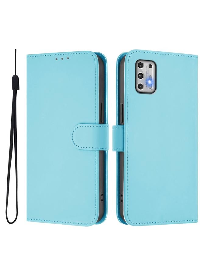 S-TOP Case For Motorola Moto G Stylus 2021 4G Skin Feel Solid Color Leather Phone Case with Lanyard - Image 2