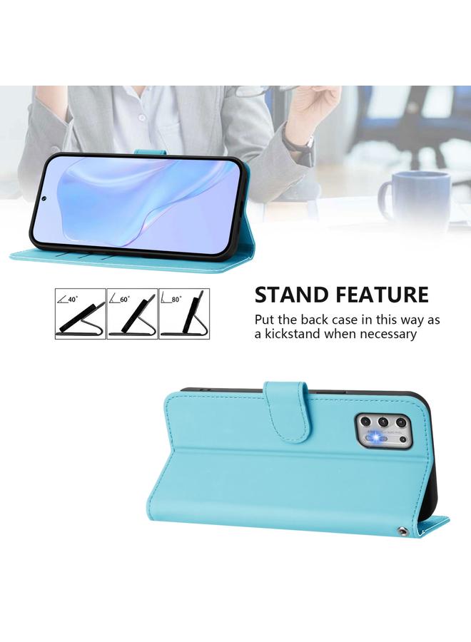 S-TOP Case For Motorola Moto G Stylus 2021 4G Skin Feel Solid Color Leather Phone Case with Lanyard - Image 3