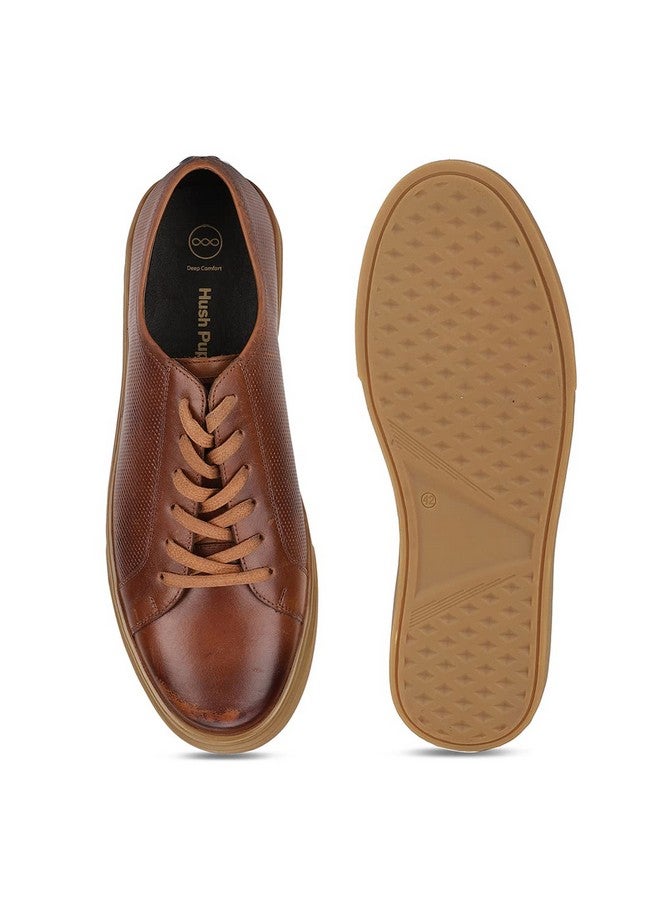 Hush Puppies Men's DUN 1 Sneakers (8244870_BROWN_7 UK) - Image 5