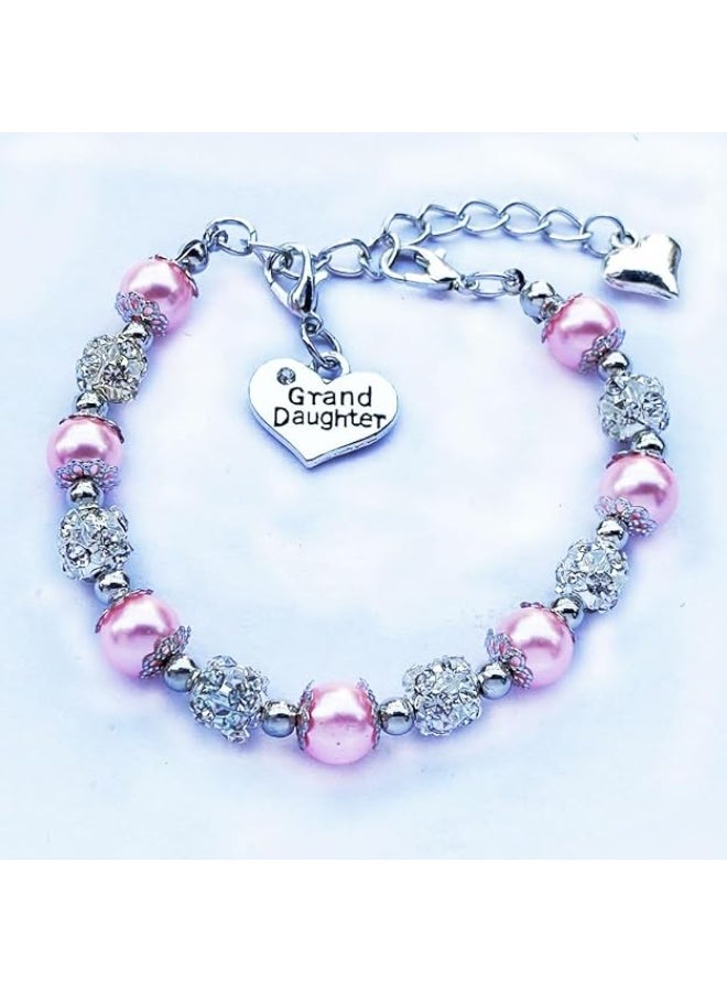 DOLON Pink Color Gift for Granddaughter Bracelet Jewelry - Image 5