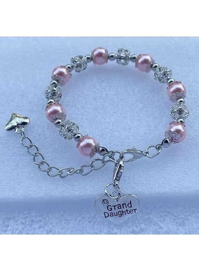 DOLON Pink Color Gift for Granddaughter Bracelet Jewelry - Image 4
