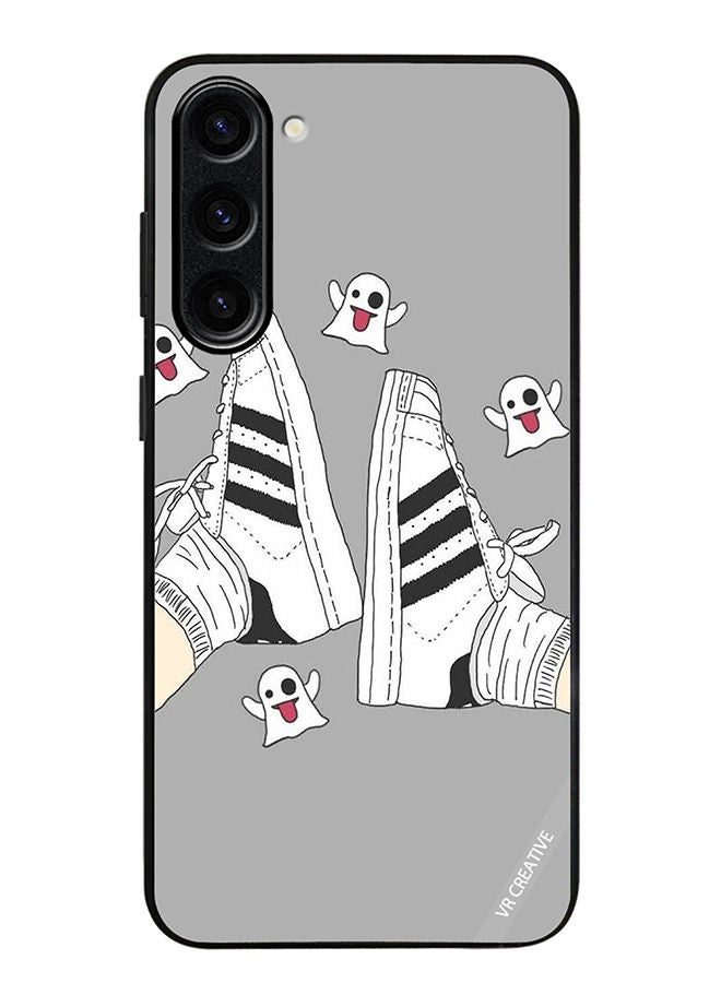 VR CREATIVE Protective Case Cover For Samsung Galaxy S23 Plus Black & White Shoe Design Multicolour - Image 1