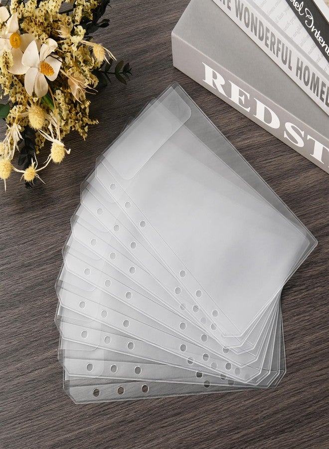 Imslery 24 Pieces A6 Clear Binder Insert Pocket - 6 Hole No Zipper Envelope for Planner, Budgeting, Saving, Financial Record, Document Organization, Journaling, Specimen, Stamp, Photo, and Postcard - Image 4