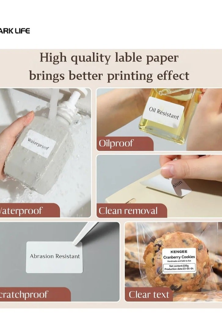 Marklife Thermal Label Paper for Label Maker Machine,Waterproof Oil-Proof for Home Office Small Business Barcode Printing,220 Labels/Roll Labeling Tape Replacement(40×30mm White) - Image 5