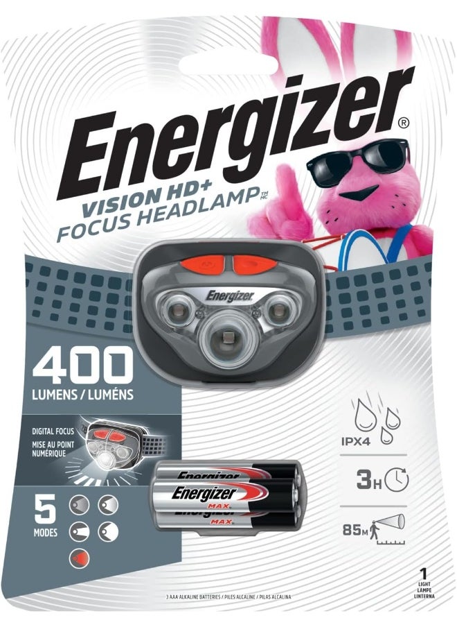 Energizer - Led Aaa Headlamp With Vision Hd With Optics Zoomable Flashlight 50 Hour Run Time 315 Lumens Batteries Included - Image 1