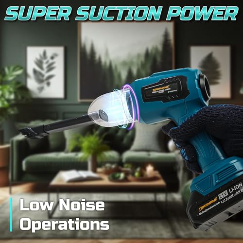 Tomahawk® TLV-2012 Car Mounted Vacuum Cleaner -20V Portable, Lightweight with Super Suction Power for Wet & Dry Cleaning - Image 2