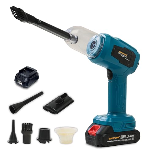 Tomahawk® TLV-2012 Car Mounted Vacuum Cleaner -20V Portable, Lightweight with Super Suction Power for Wet & Dry Cleaning - Image 1