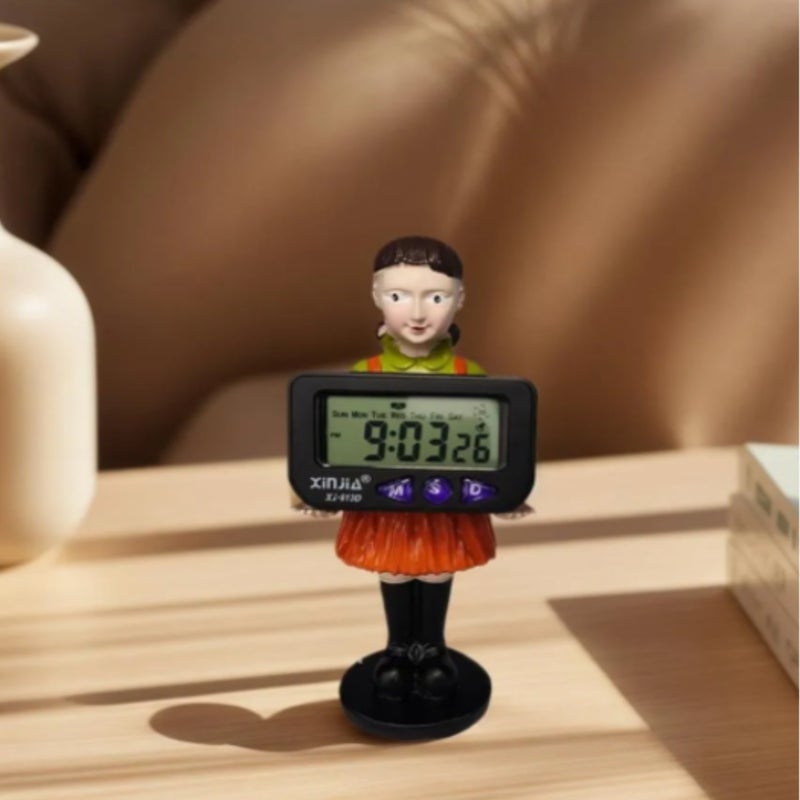 Squid Game-inspired resin clock, compact home decor, durable design, versatile for any space. - Image 4