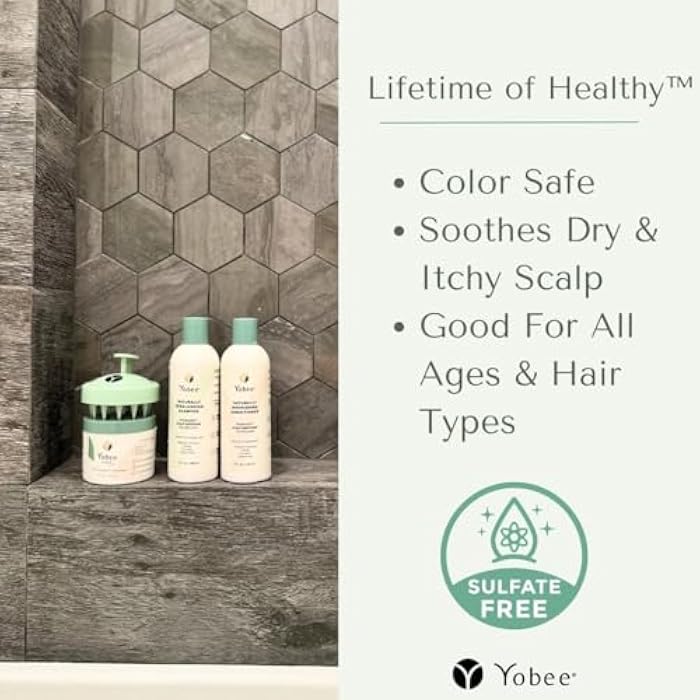 Yobee Hair Conditioner - Dry, Itchy Scalp & Dandruff Relief - Hydrating with Para Probiotics, Organic Honey, Turmeric, Vitamin B12, Coconut & Avocado Oil - Adults & Children | Doctor Formulated - Image 5