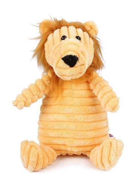 Plush Corduroy Durable Dog Toy Lion
