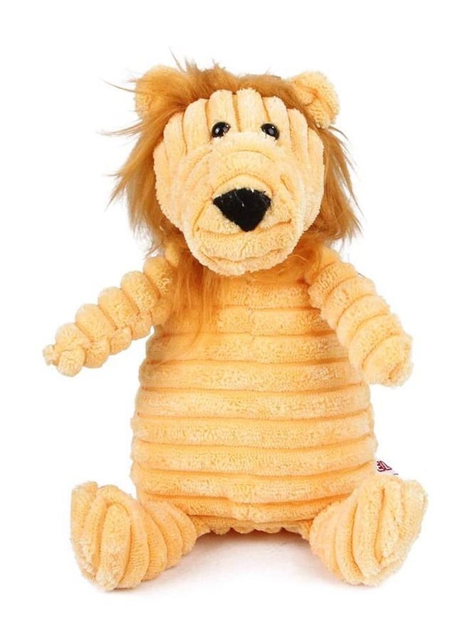 Plush Corduroy Durable Dog Toy Lion