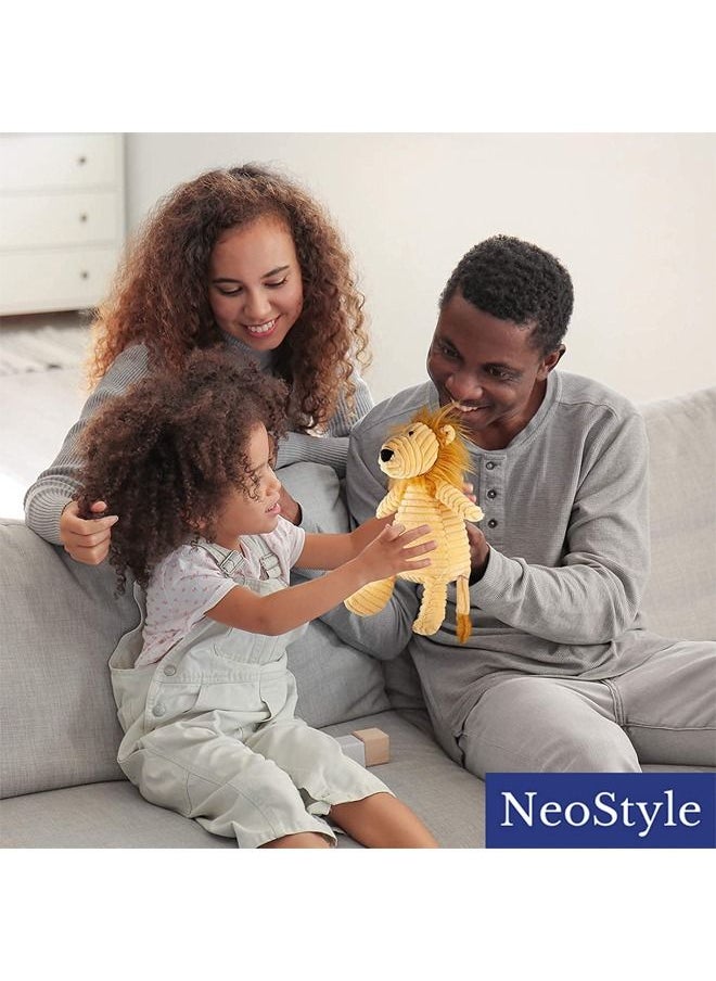 Plush Corduroy Durable Dog Toy Lion