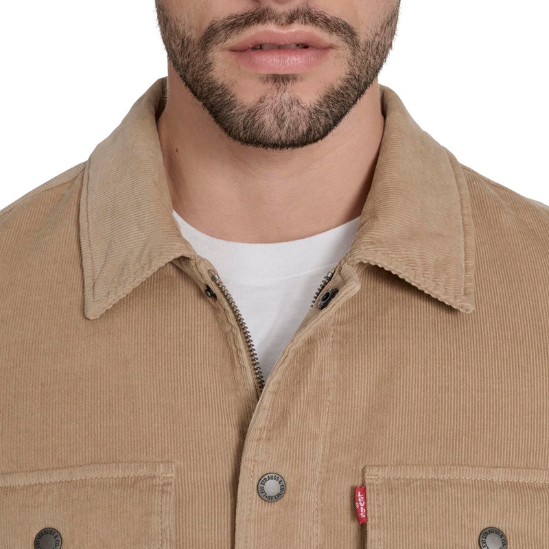 Levi's Men's Corduroy Shirt Jacket, True Tan Filled, Large - Image 2