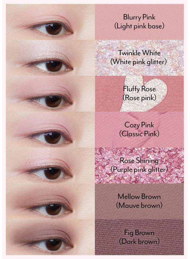 I'M MEME Wonder Soft Layer Palette7 Shades Portable Size Versatile Blendable Neutral Colors With Soft Texture 02 My Bunny Sweet Valentine'S Day Gift For Women And Girls 0.23 Oz - Image 3