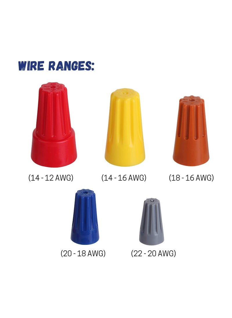 Generic 158pcs Electrical Wire Connectors Nuts Colorful Wire Caps Kit Twist Caps Nuts Assortment for Quick Connection  - Image 4