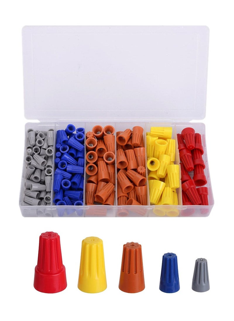 Generic 158pcs Electrical Wire Connectors Nuts Colorful Wire Caps Kit Twist Caps Nuts Assortment for Quick Connection  - Image 1