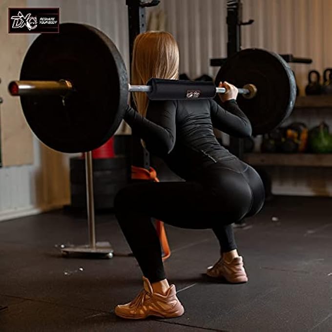 rayihni Barbell Pad Professional Standard Heavy Duty Weightlifting Hip Thrust Pad, Crossfit, Powerlifting Squat Pad With Secure Hook And Loop - Image 3