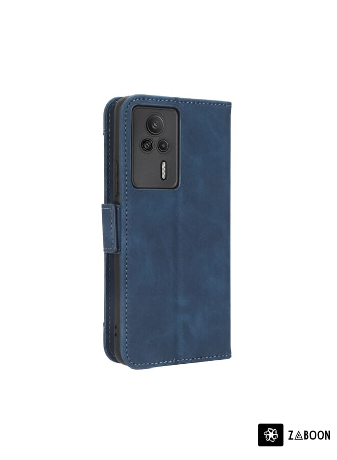 Zaboon Protective Case For Xiaomi Poco X3 NFC Multifunctional Magnetic Copper Buckle Horizontal Flip Leather Case with Bracket & 10 Card Slots & Wallet & Photo Frame - Image 4