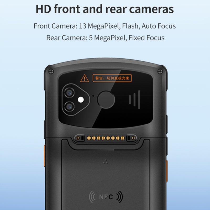 Handheld Pda 5.7-Inch Lcd Touchscreen 8-Core Android 12.0 4Gb+64Gb - Professional 2D Barcode Scanning Portable Data Terminal for Indoor Outdoor Business Operations - Image 5
