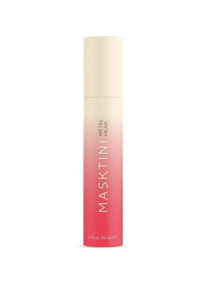 Masktini Metal Head, Gold Illuminating Mask - Natural Mineral Pigments for Golden Glow, Vitamin C Extract Boosting Collagen Production, Pomegranate Extract to Illuminate Skin Tone 1.7 oz  - Image 1