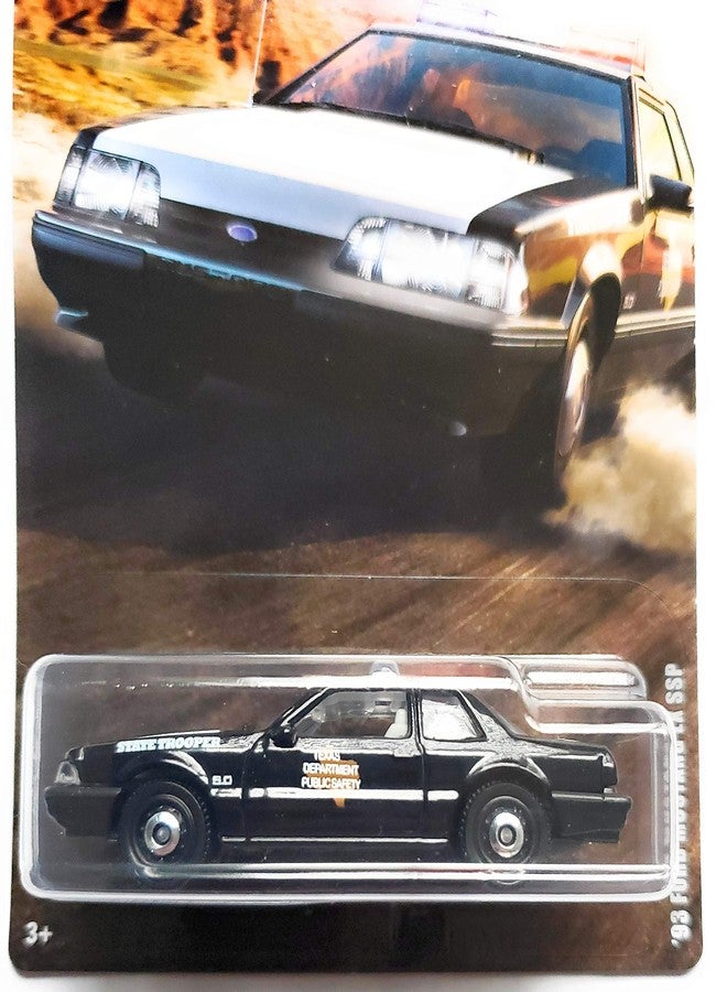 Matchbox '93 Ford Mustang LX SSP Police 2/12, Black