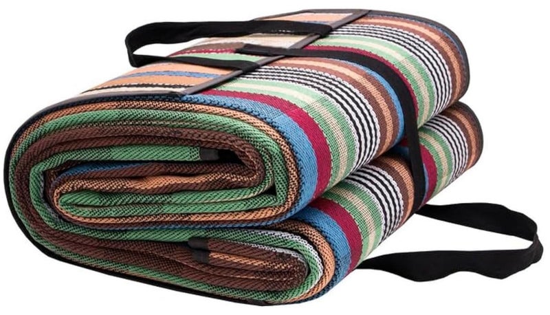 جو تو كامبس سجادة تخييم قابلة للطي (3 × 4 متر) سجادة للنزهات الخارجية مقاومة للماء | حصيرة السفر | سدو مات | حصيرة المجلس | حصيرة التخييم في الهواء الطلق | سجادة التخييم | حصيرة الشاطئ | سجاد السدو | حصيرة نزهة - Image 1