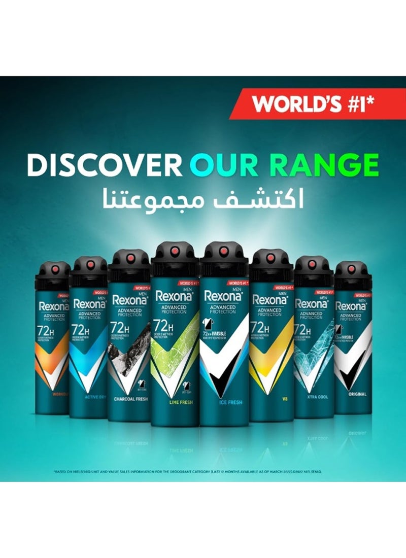 Rexona Advanced Protection Antiperspirant Xtra Cool Deodorant Spray for Men - Image 5