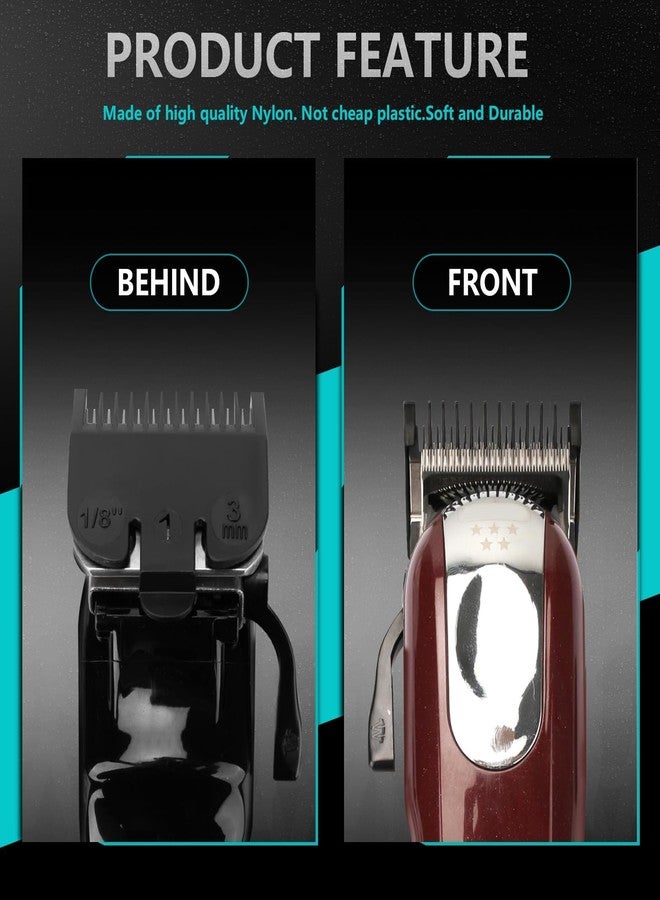 CHAR YONG For Wahl Professional #1 Guide Comb Attachment No.1-1/8" (3.0mm)- 3114-001 Clipper Guard AttachmentClipper Guards Set Hair Clipper,black(2pack) - Image 4