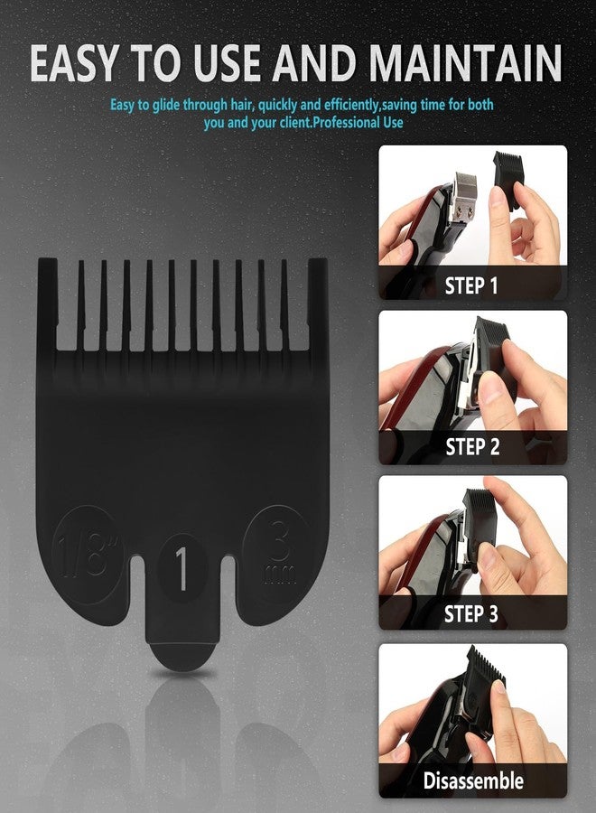 CHAR YONG For Wahl Professional #1 Guide Comb Attachment No.1-1/8" (3.0mm)- 3114-001 Clipper Guard AttachmentClipper Guards Set Hair Clipper,black(2pack) - Image 3