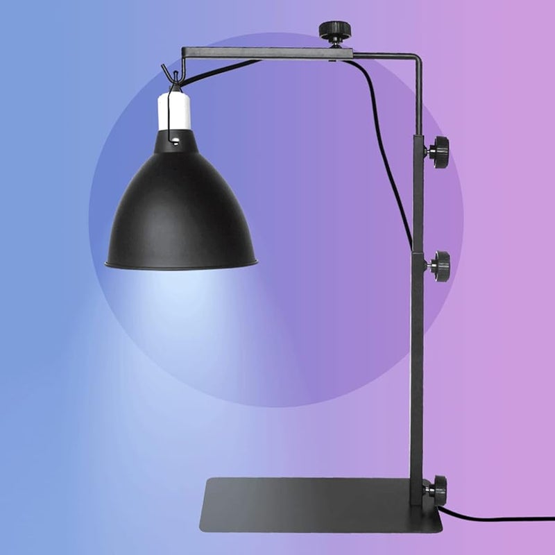 Metal Reptile Basking Lamp Stand Holder with Detachable Stable Structure - Image 4