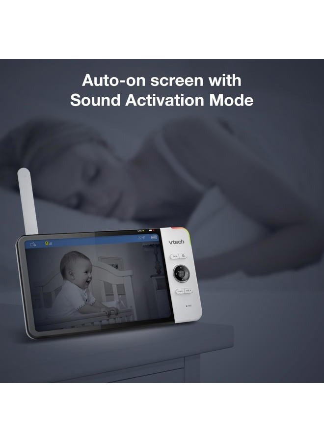 vtech [Upgraded] VM919HD Video Monitor with Battery Support 15-hr Video Streaming, 7 720p HD Display,360 Panoramic Viewing, 110 Wide-Angle View,HD Night Vision,Up to 1000ft Range,Secured Transmission - Image 2