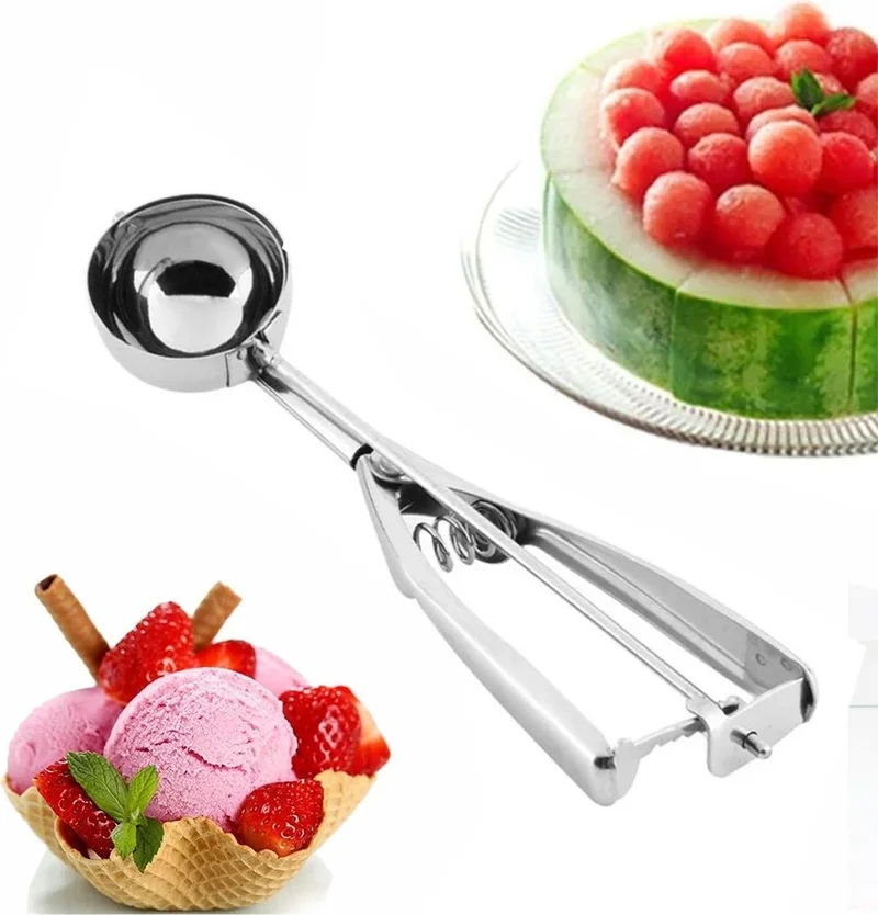 Pikas Stainless Steel Ice Cream Scoop Halva Spoon, Halva Ice Cream Serving Spoon
